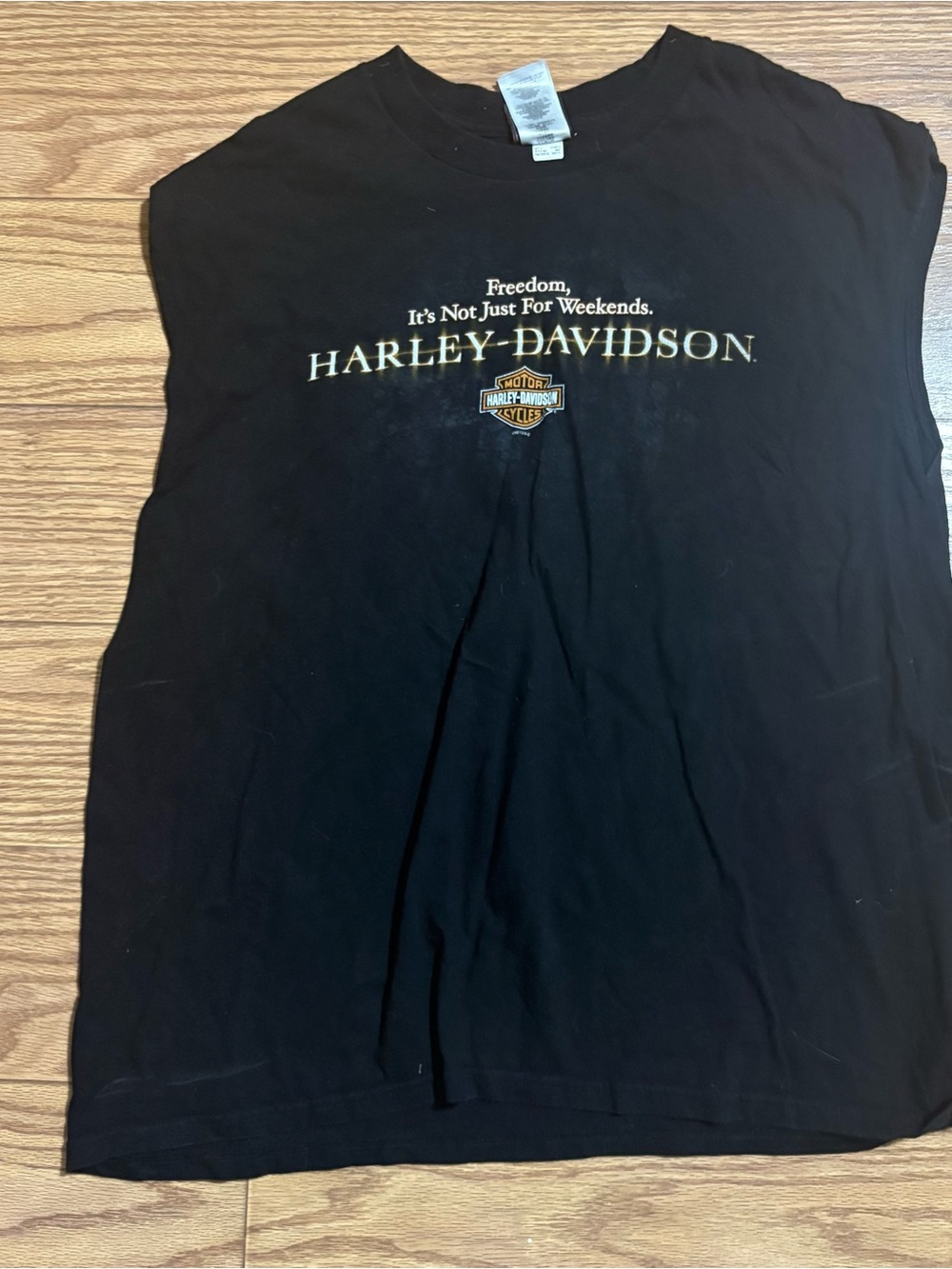 Vintage Harley Davidson Motorcycles Double Sided Tank Top Ohio Biker XL - Picture 2 of 12